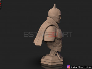batman bust 2021 - robert pattinson - dc comic 3D प्रिंट मॉडल