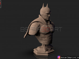 batman bust 2021 - robert pattinson - dc comic 3D प्रिंट मॉडल