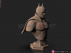 batman bust 2021 - robert pattinson - dc comic 3D Print Model