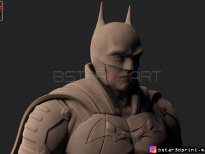 batman bust 2021 - robert pattinson - dc comic 3D प्रिंट मॉडल
