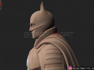 batman bust 2021 - robert pattinson - dc comic 3D प्रिंट मॉडल