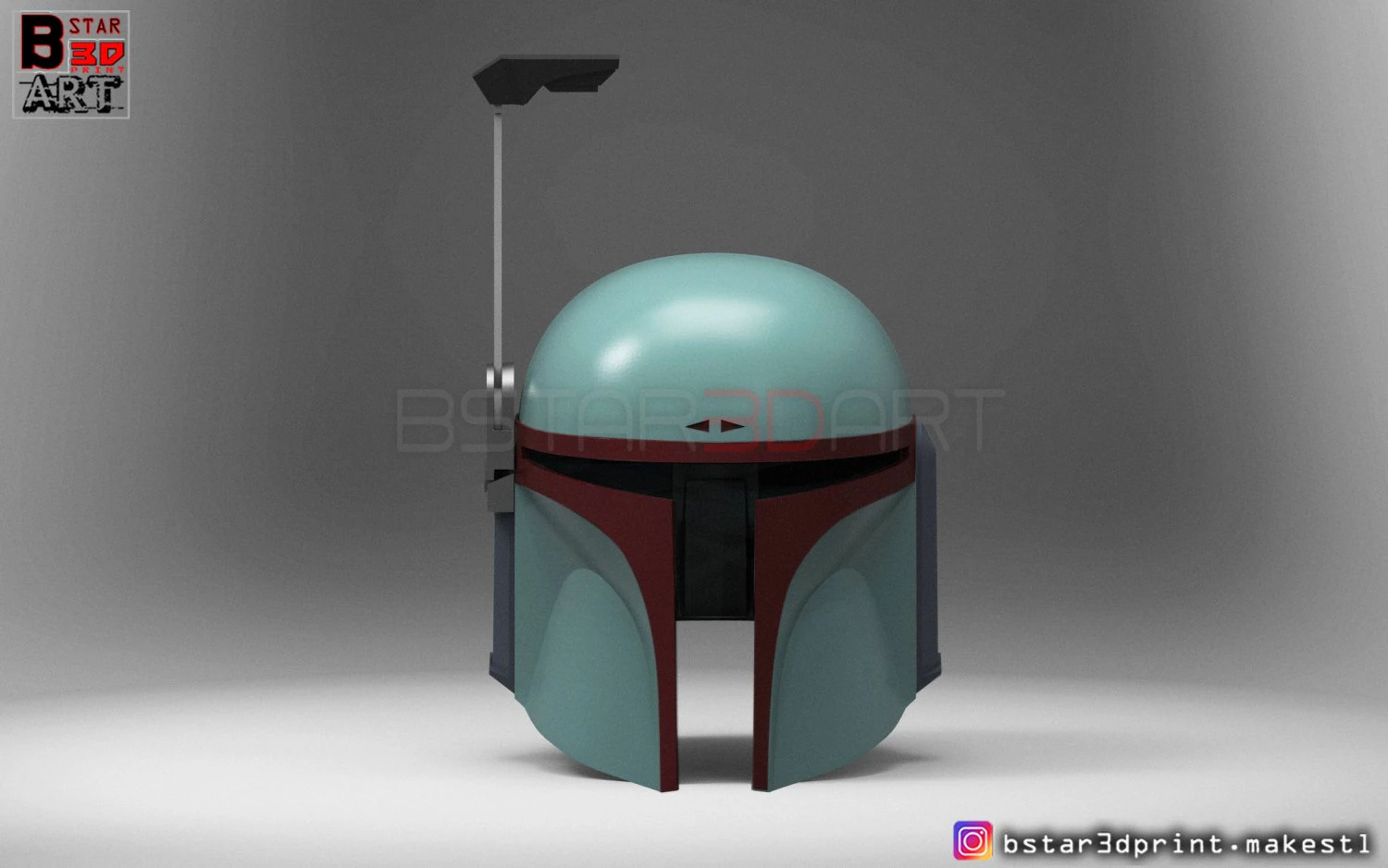 boba fett helmet - mandalorian death watch hemet 3d print model 3D Print Model .c4d .max .obj .3ds .fbx .stl .blend
