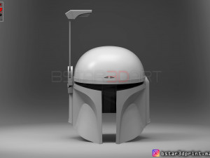 boba fett helmet - mandalorian death watch hemet 3d print model 3D Baskı Modeli
