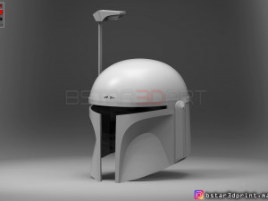 boba fett helmet - mandalorian death watch hemet 3d print model 3D Baskı Modeli