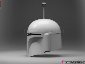 boba fett helmet - mandalorian death watch hemet 3d print model 3D Baskı Modeli