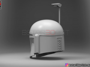 boba fett helmet - mandalorian death watch hemet 3d print model 3D Baskı Modeli