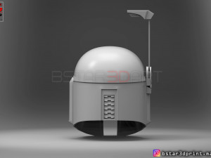 boba fett helmet - mandalorian death watch hemet 3d print model 3D Baskı Modeli