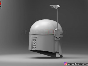 boba fett helmet - mandalorian death watch hemet 3d print model 3D Baskı Modeli