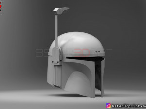 boba fett helmet - mandalorian death watch hemet 3d print model 3D Baskı Modeli