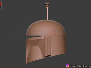 boba fett helmet - mandalorian death watch hemet 3d print model 3D Baskı Modeli