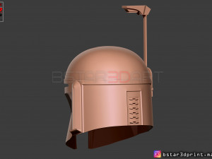 boba fett helmet - mandalorian death watch hemet 3d print model 3D Baskı Modeli