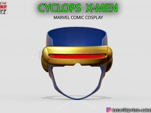 cyclops x-men helmet - marvel comic cosplay 3d print model 3D Print Model