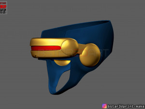 cyclops x-men helmet - marvel comic cosplay 3d print model 3D-Druckmodell