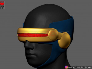 cyclops x-men helmet - marvel comic cosplay 3d print model 3D-Druckmodell