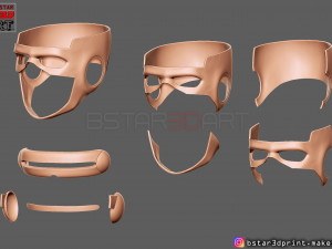 cyclops x-men helmet - marvel comic cosplay 3d print model 3D-Druckmodell