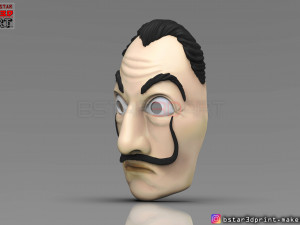 money heist mask - la casa de papel season 4 - mask for cosplay Model do druku 3D