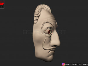 money heist mask - la casa de papel season 4 - mask for cosplay Model do druku 3D