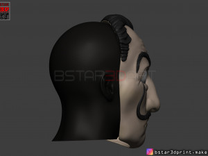 money heist mask - la casa de papel season 4 - mask for cosplay Model do druku 3D