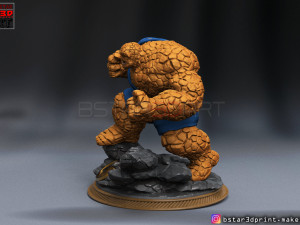 the thing high quality - fantastic four - marvel comic 3d print model 3Dプリントモデル