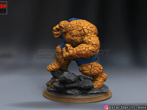 the thing high quality - fantastic four - marvel comic 3d print model 3D Print Model