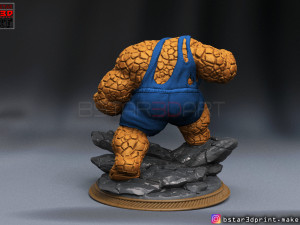 the thing high quality - fantastic four - marvel comic 3d print model 3Dプリントモデル