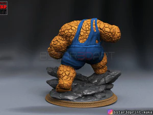 the thing high quality - fantastic four - marvel comic 3d print model 3D Print Model
