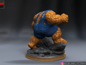 the thing high quality - fantastic four - marvel comic 3d print model 3D Print Model