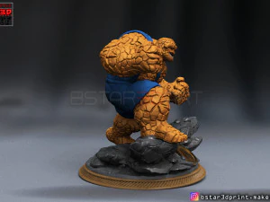 the thing high quality - fantastic four - marvel comic 3d print model 3D Print Model