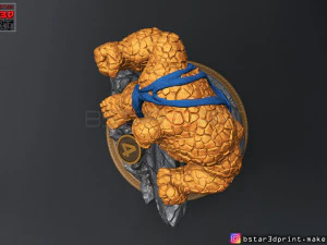 the thing high quality - fantastic four - marvel comic 3d print model 3D Print Model