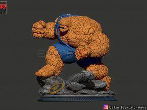 the thing high quality - fantastic four - marvel comic 3d print model 3D Print Model