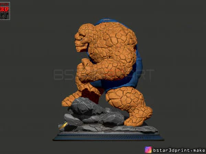 the thing high quality - fantastic four - marvel comic 3d print model 3D Print Model