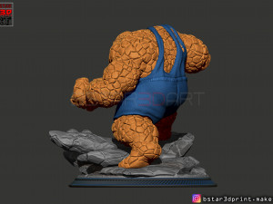the thing high quality - fantastic four - marvel comic 3d print model 3Dプリントモデル