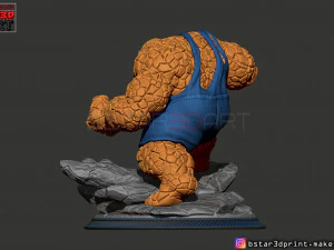 the thing high quality - fantastic four - marvel comic 3d print model 3D Print Model