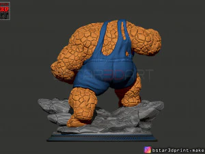 the thing high quality - fantastic four - marvel comic 3d print model 3D Print Model