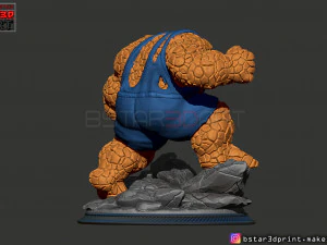 the thing high quality - fantastic four - marvel comic 3d print model 3D Print Model