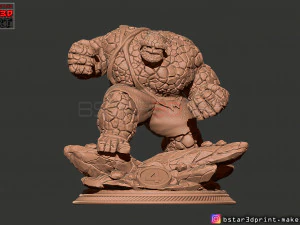 the thing high quality - fantastic four - marvel comic 3d print model 3D Print Model