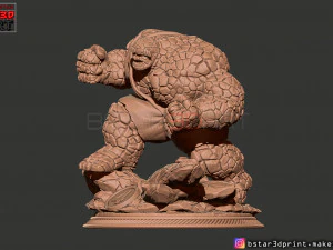 the thing high quality - fantastic four - marvel comic 3d print model 3D Print Model