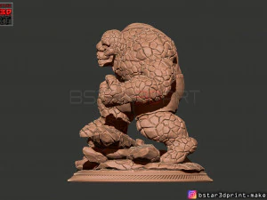 the thing high quality - fantastic four - marvel comic 3d print model 3D Print Model