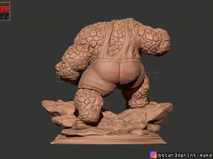 the thing high quality - fantastic four - marvel comic 3d print model 3D Print Model
