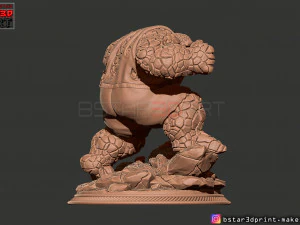 the thing high quality - fantastic four - marvel comic 3d print model 3D Print Model