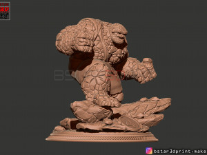 the thing high quality - fantastic four - marvel comic 3d print model 3Dプリントモデル