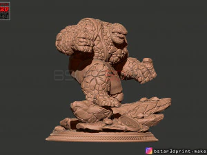 the thing high quality - fantastic four - marvel comic 3d print model 3D Print Model