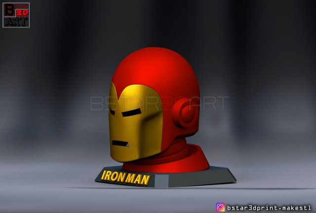 STL file IRON MAN HELMET COMIC VERSION 👨・3D print model to