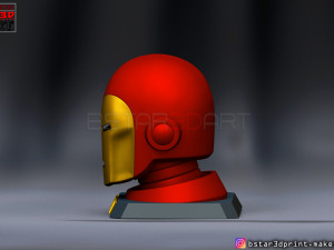 ironman classic helmet - wearable with standbase - marvel comic 3d print model 3Dプリントモデル