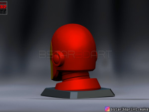 ironman classic helmet - wearable with standbase - marvel comic 3d print model 3Dプリントモデル