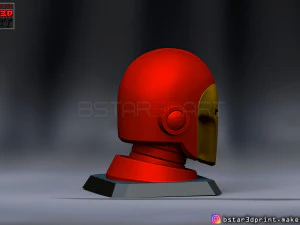 ironman classic helmet - wearable with standbase - marvel comic 3d print model 3D Print Model