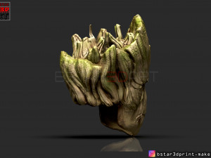 groot mask - guardians of the galaxy - marvel comics cosplay 3d print model Model Cetak 3D