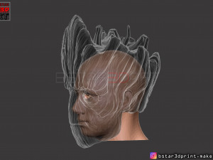 groot mask - guardians of the galaxy - marvel comics cosplay 3d print model Model Cetak 3D