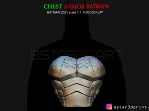 batman chest armor - batman 2021 - robert pattinson 3d print model 3D Print Model