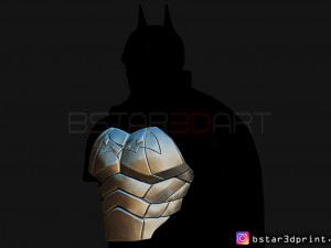batman chest armor - batman 2021 - robert pattinson 3d print model Modello di stampa 3D